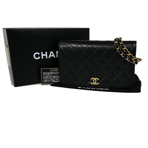 【中古】シャネル CHANEL CCロゴ マトラッセ 23 フルフラップ チェーン ショルダーバッグ レザー ブラック ゴールド金具 イタリア ヴィンテージ359RK346 【中古】シャネル CHANEL CCロゴ マトラッセ 23 フルフラップ チェーン ショルダーバッグ レザー ブラック ゴールド金具 イタリア ヴィンテージ359RK346