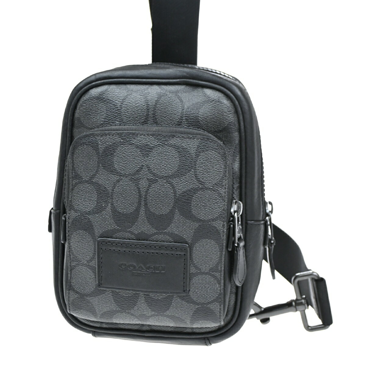COACH コーチ バッグ ボディーバッグ シグネチャー チャコール ブラック 03BS347(4)