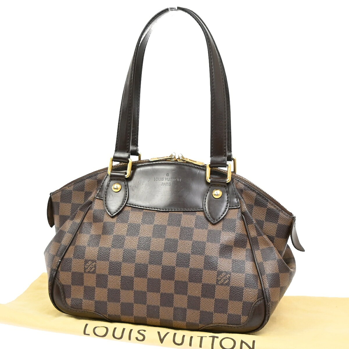 Rakuten - LOUIS VUITTON ルイヴィトン ヴェローナPM ショルダーバッグ ダミエ エベヌ レザー N41117 14KC094
