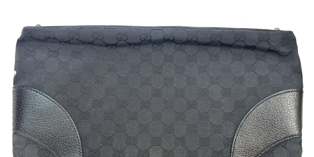 Rakuten - GUCCI グッチ GGキャンバス トートバッグ ハンドバッグ ブラック レザー 80BS141
