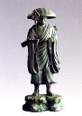 仏像■　弘法大師　青銅色　24■合金製　【高岡銅器】u359-02