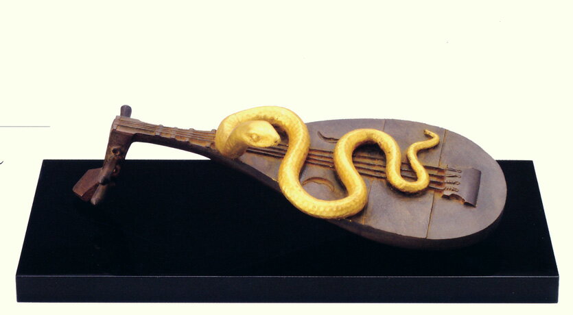 干支置物　巳年　蛇　置物｜　宴　｜津田永寿作　蝋型青銅製　【高岡銅器　置物】2025年　巳　置物(3)