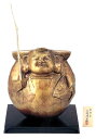 仏像 七福神■ 万福 恵比寿 ■三枝惣太郎作 アルミ製 化粧箱入【高岡銅器】u273-06(3)