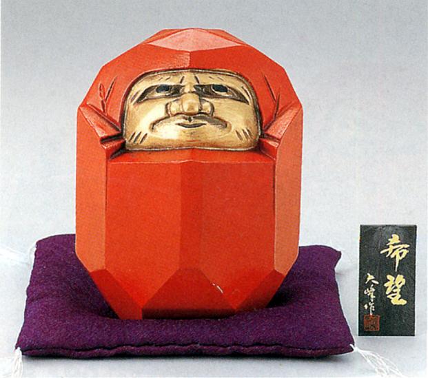 乐天商城 - 縁起物　置物■　ダルマ六心　希望　■アルミ製　化粧箱入り【高岡銅器】u268-01