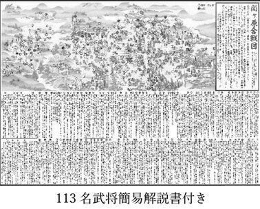 現代復刻版 関ケ原合戦図 | 屏風 小 |解説書付き|化粧箱収納 [3]