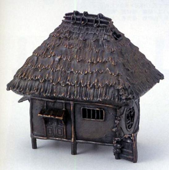 楽天仏具徳香炉・香立て■　葛屋　■研斎作　銅製　桐箱入【高岡銅器】