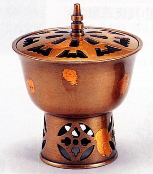 楽天仏具徳香炉・香立て■　香炉　陽光　■青銅（ブロンズ）製　桐箱入り【高岡銅器】