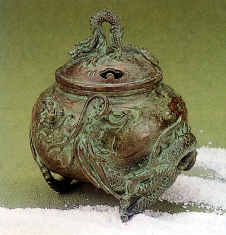 香炉・香立て■ 香炉 玉型(双龍) ■大森孝志作 蝋型青銅(ブロンズ)製 桐箱入り【高岡銅器】 香炉・香立て■ 香炉 玉型(双龍) ■大森孝志作 蝋型青銅(ブロンズ)製 桐箱入り【高岡銅器】