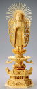 仏像 木製御本尊仏像■浄土真宗本願寺派(西)■西立弥陀 6.0寸 唐草光背 ■ 桧(ひのき・檜) ケマン座 ■阿弥陀如来 手彫り■zb-1560ba