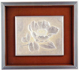 額装品・パネル額装| 彫金パネル 凍春 |原型 帖佐美行作|銅製 タトウ箱入【高岡銅器】