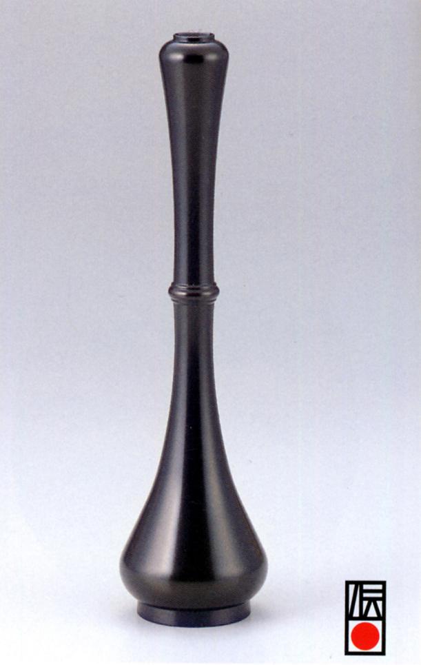 Rakuten - 花器・花瓶■　茶花花器　曽呂利　■瑞峰作　銅製　桐箱入り【高岡銅器】
