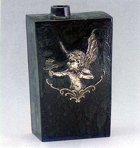 花器 花瓶■ 花器 天使 ■大森孝志作 青銅(ブロンズ)製 紙箱入り【高岡銅器】