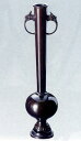 花器・花瓶■ 茶花入 鬼面耳 ■竜泉作 銅製 桐箱入り【高岡銅器】