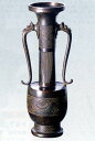花器・花瓶■ 花入 龍耳 ■宗光作 銅製 桐箱入り【高岡銅器】