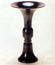 花器・花瓶■ 茶花入 土拍子口 ■青銅(ブロンズ)製 紙箱入り【高岡銅器】
