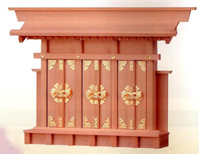 お宮 神棚 神殿■ 出三社 小 ■檜製神殿【日本製】