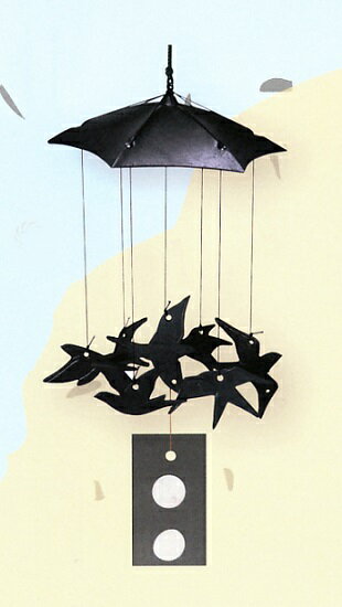 鋳物風鈴■　つばめ風鈴　■鉄製　紙箱入り【高岡銅器】燕　ツバメ