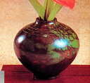 花器・花瓶■ 花瓶 嵯峨(青) ■敷板付 青銅(ブロンズ)製 化粧箱入り【高岡銅器】