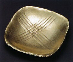 置物　文具■　トレ—　光彩　ミガキ　■馬場忠寛作　青銅(ブロンズ)製　紙箱入り【高岡銅器】