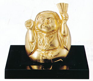 仏像　七福神■　笑門来福　ひょっとこ　■本金箔　青銅（ブロンズ）製　紙箱入【高岡銅器】