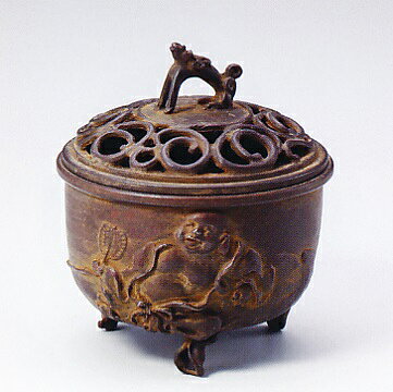 香炉・香立て■ 香炉 布袋文 ■名取川雅司作 銅製 桐箱入【高岡銅器】 香炉・香立て■ 香炉 布袋文 ■名取川雅司作 銅製 桐箱入【高岡銅器】