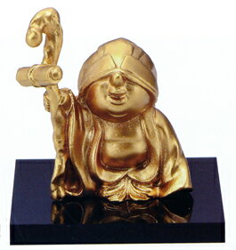 仏像　七福神■　福丸童神　寿老人　金色■合金製　【高岡銅器】