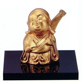 仏像　七福神■　福丸童神　弁財天　金色■合金製　【高岡銅器】
