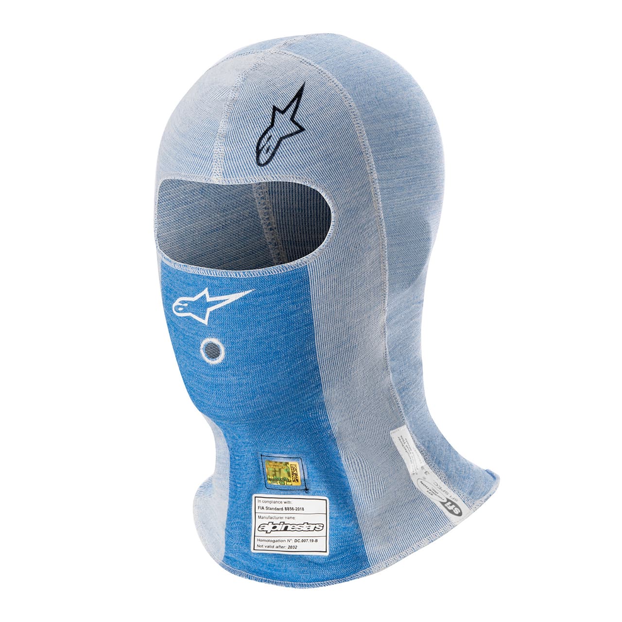 乐天商城 - alpinestars(アルパインスターズ) アンダーウェア ZX EVO V2 BALACLAVA 27 WHITE BLUE ADD Color [FIA8856-2018公認]