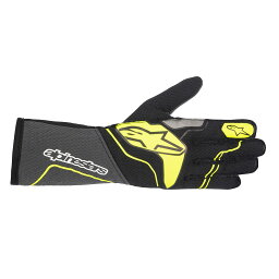 alpinestars(アルパインスターズ) レーシンググローブ TECH-1 ZX V3 GLOVES XLサイズ 9151 TAR GRAY BLACK YELLOW FLUO [FIA8856-2018公認]