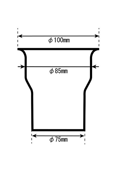 BILLION(ビリオン) スーパーレーシングエアファンネル カーボン製 75Φ BSD075-FN005