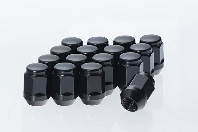 樂天商城 - Motor Farm (モーターファーム) ホイールナット 16個セット 21HEX M12×P1.5 全長35mm ブラック