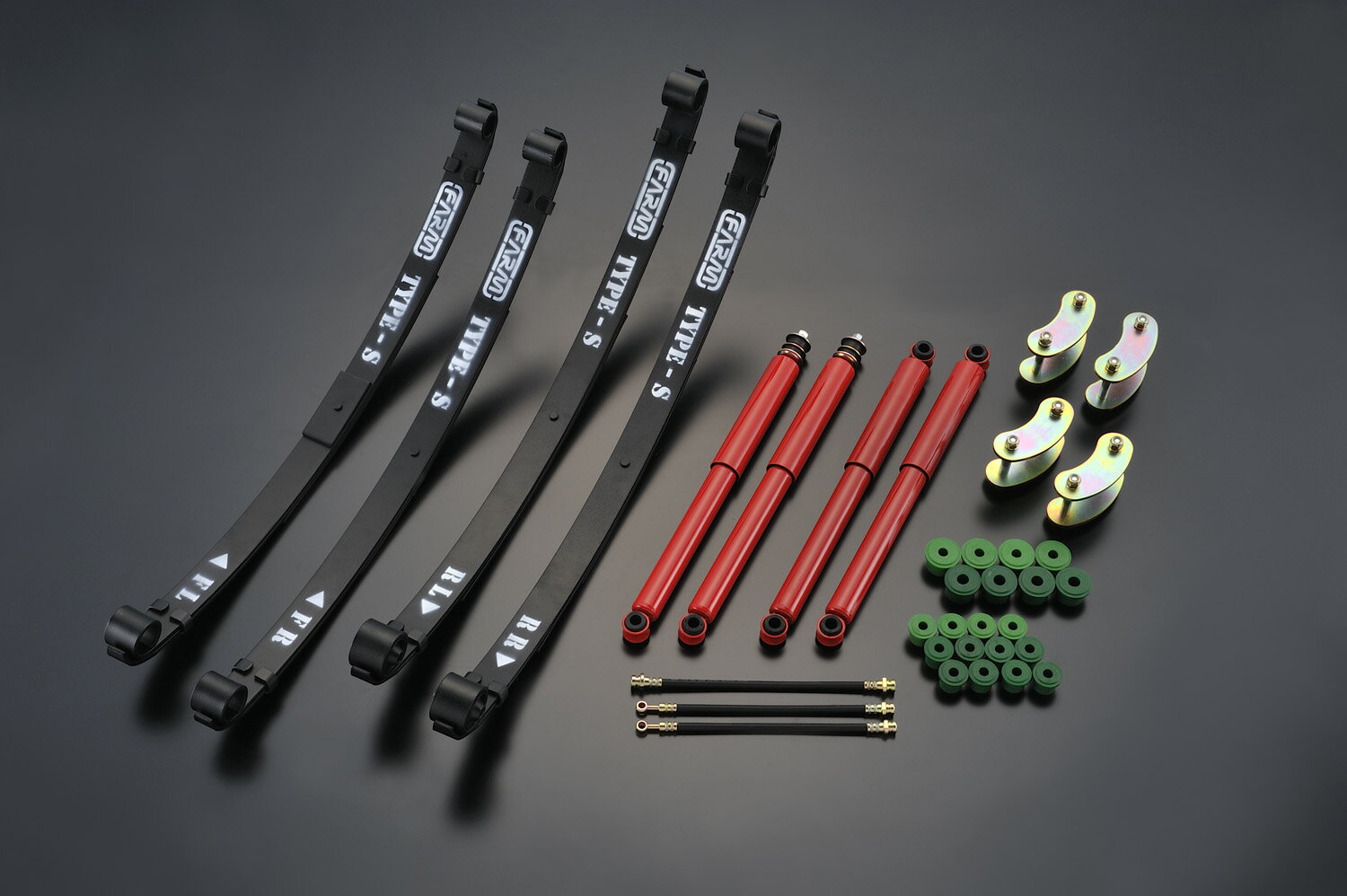 Motor Farm (モーターファーム) ジムニー JA11/JA71(後期) 3インチUPキット(レボリューション) [リーフブッシュ：ミックス]