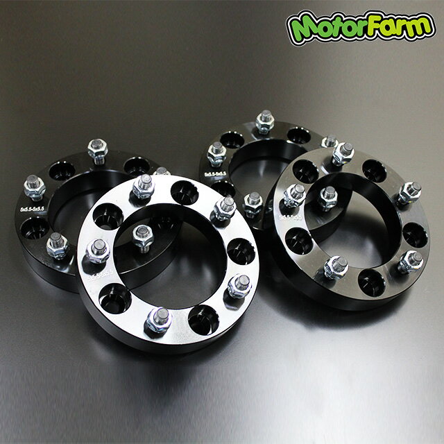 Motor Farm (モーターファーム) ワイドトレッドスペーサー 30mm 5H/139.7-P1.25 ブラック 4枚セット