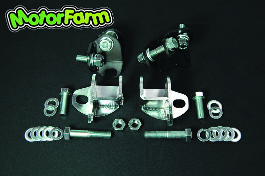 Motor Farm (モーターファーム) ジムニー JB23/33/43 リアショック補正ブラケット(50mm ブラック)