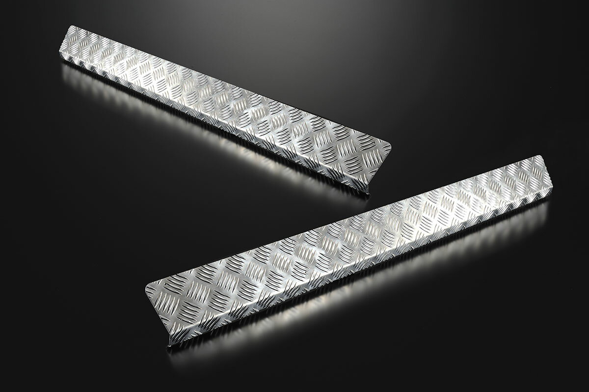 Motor Farm (モーターファーム) ジムニー SJ30/JA系 サイドシルガード(ノーマルタイプ) アルミ縞板製