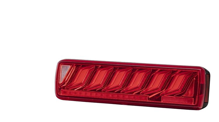 花魁 OIRAN JAPAN トラック用LEDテールランプ COMBO炎V レッドレンズ/クローム サイドマーカー無 (OCHVN-RC-5-ULASEA-2)