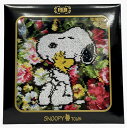 未使用 フェイラー ミニタオル シュニール ハンカチ スヌーピー ブラック 花柄 FEILER タオル Peanuts ピーナツ 【中古】