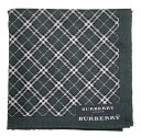 未使用 バーバリー ロンドン ハンカチ 綿 100% ランチマット チェック バーバリー メンズ BURBERRY LONDON グレー コットン 【中古】