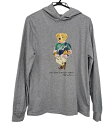 ポロ ラルフローレン トップス ロンT 長袖 パーカー Tシャツ グレー ベア ポロベア テディベア クマ 170 ボーイズ XL レディース メンズ Pol...