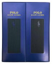 未使用 箱入り ギフトセット ポロ ラルフ ローレン 紳士 靴下 メンズ 25-26cm 2足セット POLO RALPH LAUREN 綿混 ワンポイント刺繍...