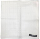 未使用 バーバリー 白 ハンカチ 綿 100% スカーフ ホワイト BURBERRY レディース メンズ 【中古】