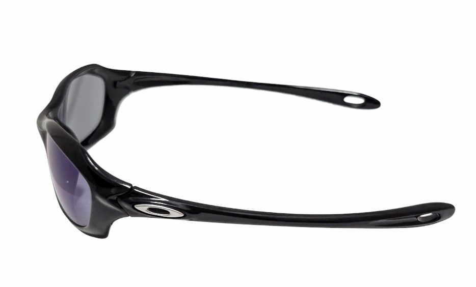 新品同様 オークリー サングラス FIVE ファイブ XS 小さめサイズ ブラック ブルーイリジウム 廃盤モデル 黒 女性 レディース キッズ ジュニア OAKLEY 男女兼用 【中古】