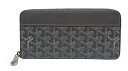 ゴヤール ラウンドファスナー 長財布 グレー ジップアラウンド マティニヨンGM GOYARD　ジッピー 財布 レディース メンズ 【中古】の商品画像