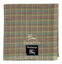 未使用 バーバリー ハンカチ 綿 コットン 100% ランチマット チェック イエロー 黄色 BURBERRY メンズ レディース 【中古】