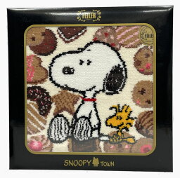 未使用 フェイラー　ミニタオル　シュニール ハンカチ スヌーピー　クッキー お菓子 FEILER　タオル　Peanuts ピーナツ 　【中古】