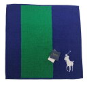 未使用 ラルフローレン ハンドタオル ハンカチ 刺繍 ビックポニー ポニー ブルー グリーン POLO ミニタオル Polo Ralph Lauren 【中古...