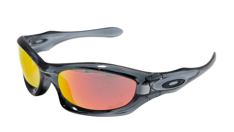 廃盤品 オークリー サングラス モンスタードッグ 偏光レンズ クリスタルブラック MONSTER DOG クリア系 OAKLEYロゴあり 初期モデル 艶消し メンズ OAKLEY 【中古】