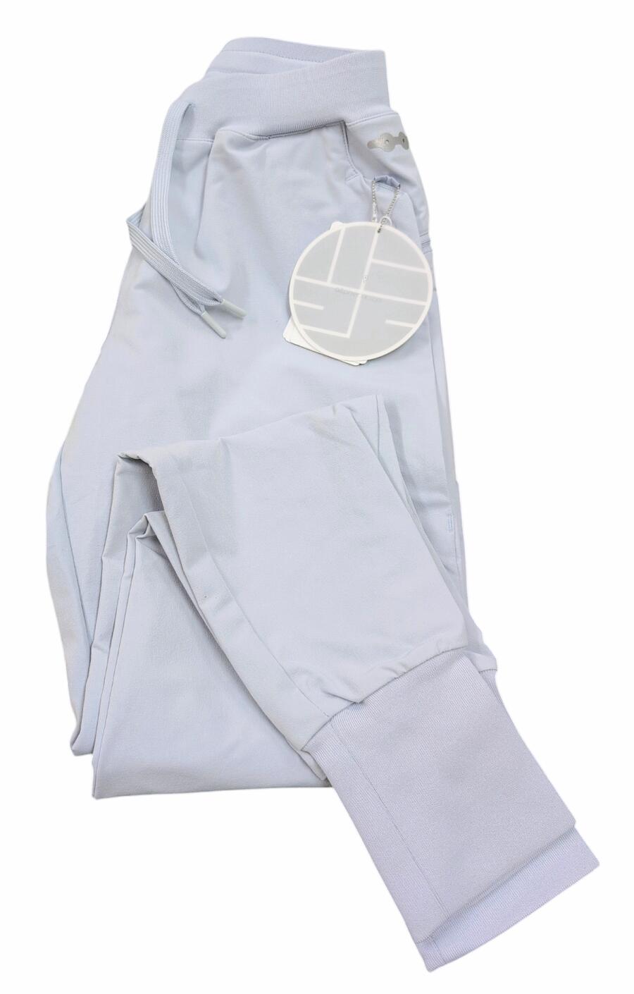 未使用 alk phenix アルクフェニックス crank rib pants ストレッチ XS クランクリブパンツ イージーリブパンツ ジャージ パンツ ライトブルー 水色 メンズ レディース対応可能 【中古】