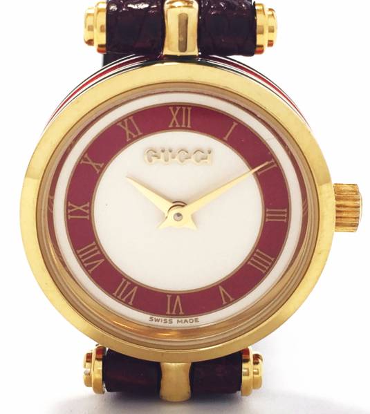 美品 グッチ 腕時計 2040 レディース オールドグッチ 時計 アンディーク レザーベルト 革ベルト ウォッチ GUCCI クォーツ 2040L 女性用【中古】のサムネイル