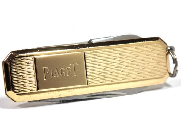 ピアジェ マルチツール ナイフ ゴールド ポケットナイフ ゴールド SS PIAGET 非売品 ノベルティ キーホルダー　【中古】